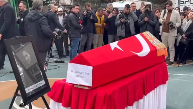 Nur öğretmenin cenaze töreni düzenlendi